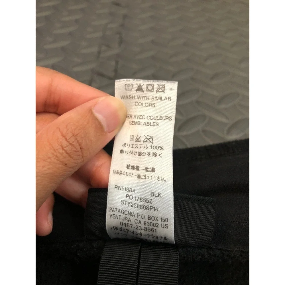 Patagonia Better Sweater Vest Mens Large Black Full Zip Fleece 25880 SP14